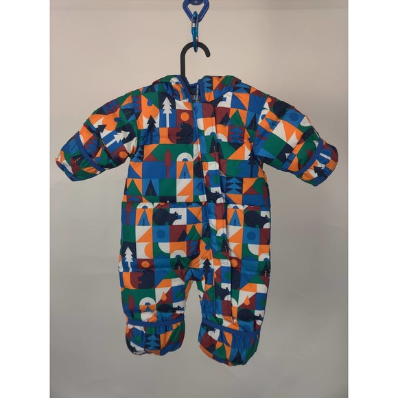 Columbia Other - (V) RARE Columbia Baby Kids snow puffy bodysuit winter colorful sz 3-6 m